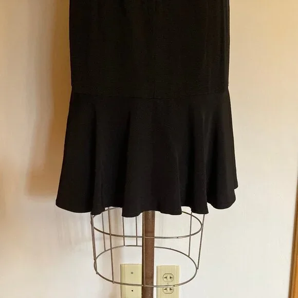 Sheri Martin Dress Cap Sleeves Fitted and Flared Lil Black Dress - Picture 6 of 8